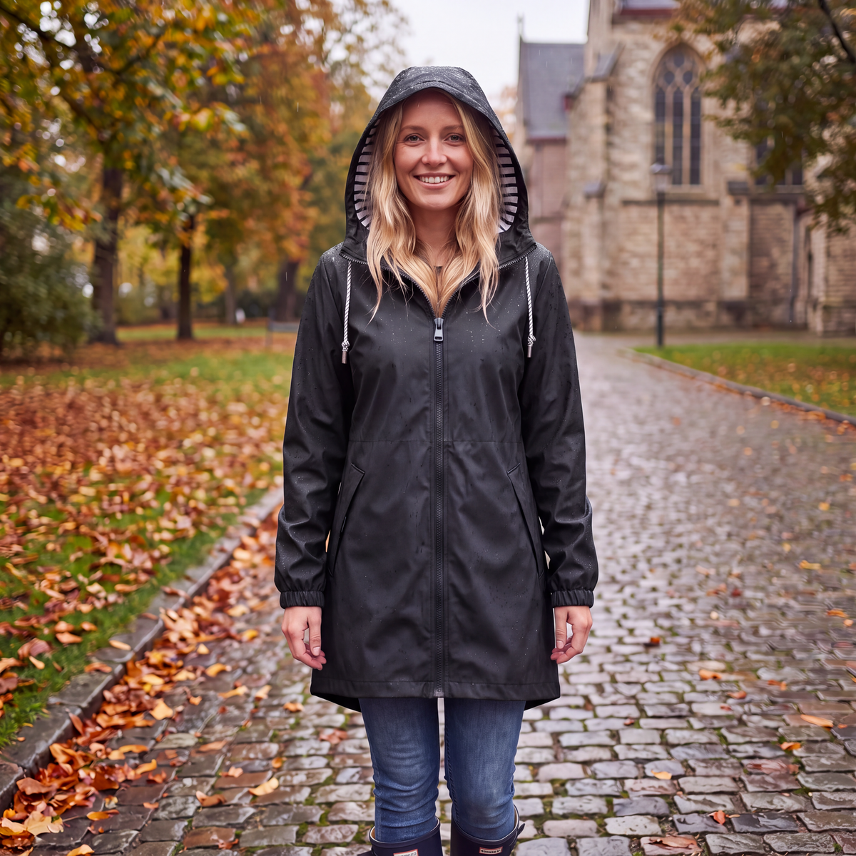 📦 Täglich 500+ Pakete versendet – der Wahnsinn! Wasserdichte Kapuzen-Freizeitjacke für Damen