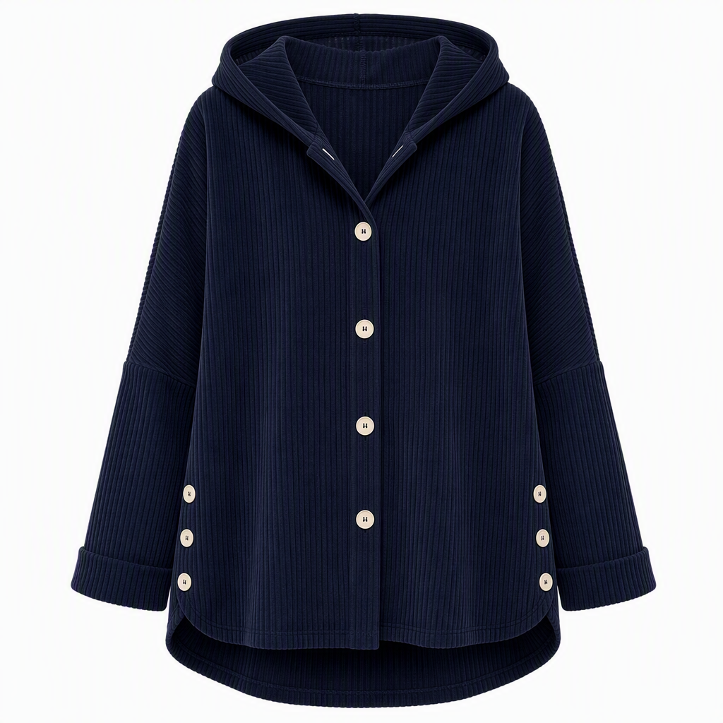 🔥 50% RABATT! Lässige, weite Damen-Kapuzenjacke aus Cord – bequem & vielseitig
