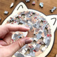 🎅🎄135dílné dřevěné puzzle ve tvaru kočky v barvách Morandiho🐱🎁