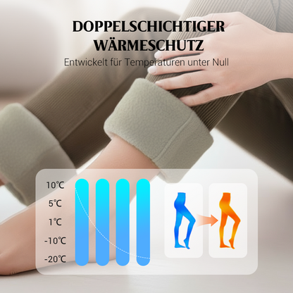 👖 ✨Schlankmachend & vielseitig, ideal für den Alltag – Damenhose mit Kunstfell-Futter, hochtailliert