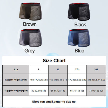 3 Stück Herren Mesh Breathable Boxer Slips