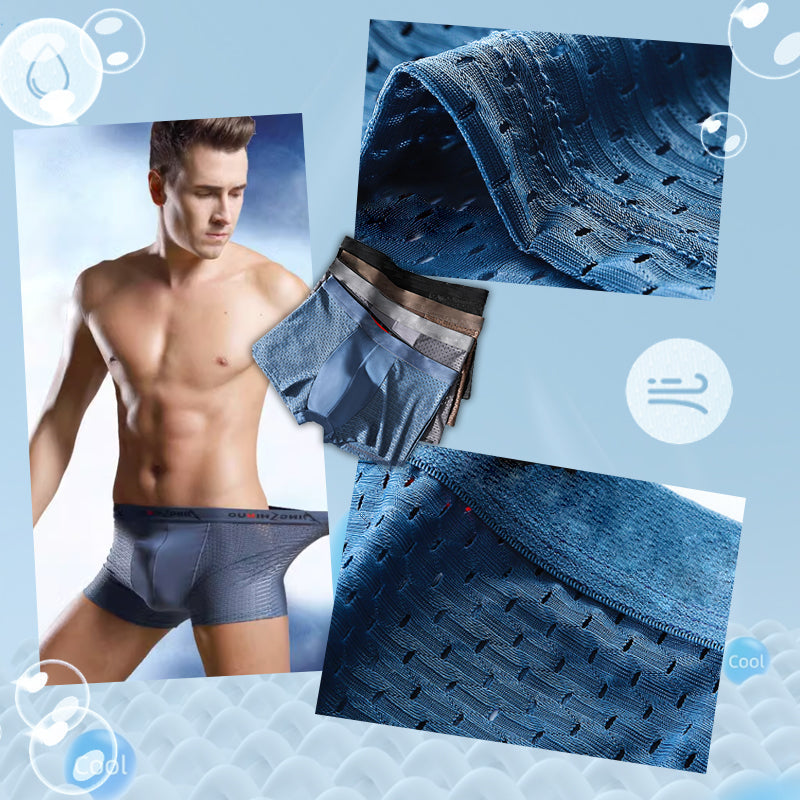 3 Stück Herren Mesh Breathable Boxer Slips