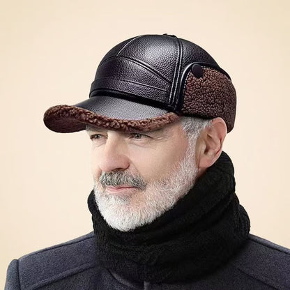 ❄️ Herren Wintermütze Lammfell Ohrenschützer