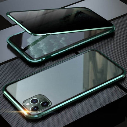 📱🔥Magnetické pouzdro na iPhone s ochranným sklem a kovem