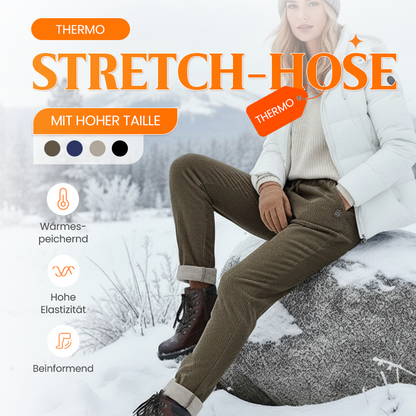 👖 ✨Schlankmachend & vielseitig, ideal für den Alltag – Damenhose mit Kunstfell-Futter, hochtailliert