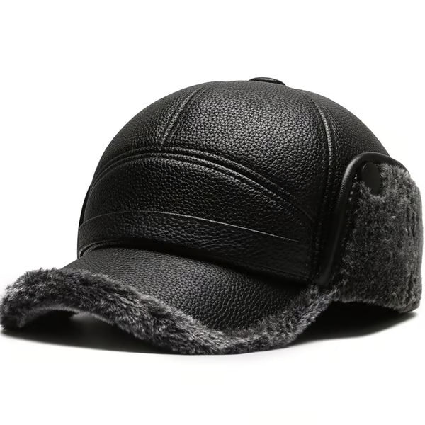 ❄️ Herren Wintermütze Lammfell Ohrenschützer