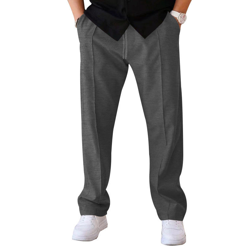 👖Letzter Tag Verkauf 50% Rabatt✨💖Herrenhose mit geradem Bein und Kordelzug am Bund