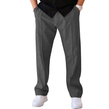 👖Letzter Tag Verkauf 50% Rabatt✨💖Herrenhose mit geradem Bein und Kordelzug am Bund