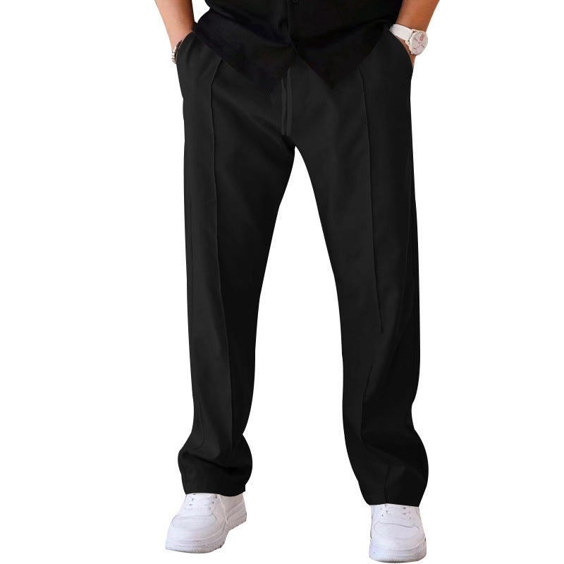 👖Letzter Tag Verkauf 50% Rabatt✨💖Herrenhose mit geradem Bein und Kordelzug am Bund