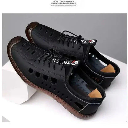 🥾 NUR FÜR KURZE ZEIT: 50 % RABATT! ✨ Wander-Slipper – weiches Leder, atmungsaktiv, rutschfest 🏔️