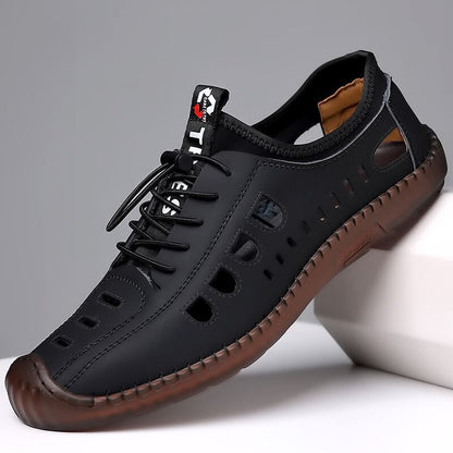 🥾 NUR FÜR KURZE ZEIT: 50 % RABATT! ✨ Wander-Slipper – weiches Leder, atmungsaktiv, rutschfest 🏔️