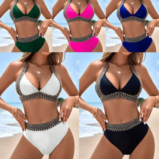 👙Sexy dámské prázdninové plavky s výstřihem do V 🏖️