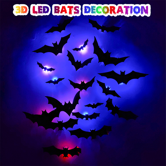 🔥🦇 3D LED nástěnná lampa s netopýrem