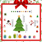 🎄Vánoční 3D magnetická samolepka s kreslenými postavičkami