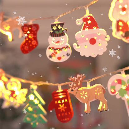 🎄LED řetězová světla Santa Claus