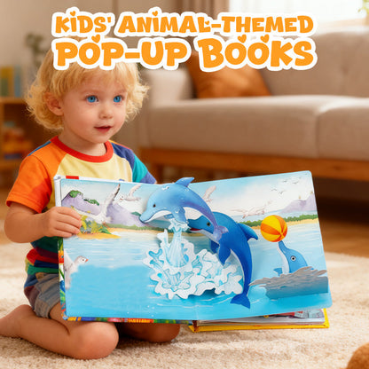 📚 Dětská 3D kniha se zvířátky – interaktivní pomůcka pro rané učení🎁