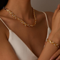 💝 Dvojnásobný lesk – Náhrdelník a náramek Leaf Link | Elegantní, univerzální, ideální dárek ✨💎