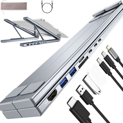 💻 Dokovací stanice USB-C a stojan na notebook – 4K HDMI, více portů, ergonomický