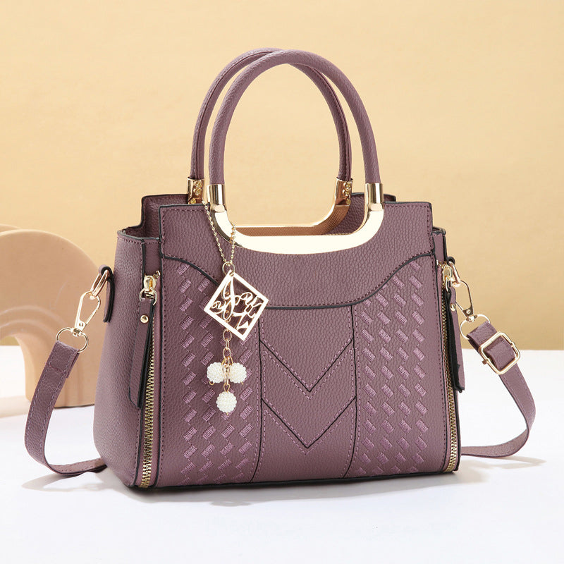 🔥👜 Elegante Damen-Handtasche mit Tragegriff und Schulterriemen🌸