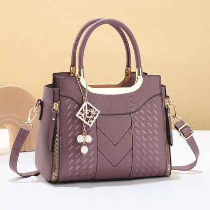 🔥👜 Elegante Damen-Handtasche mit Tragegriff und Schulterriemen🌸