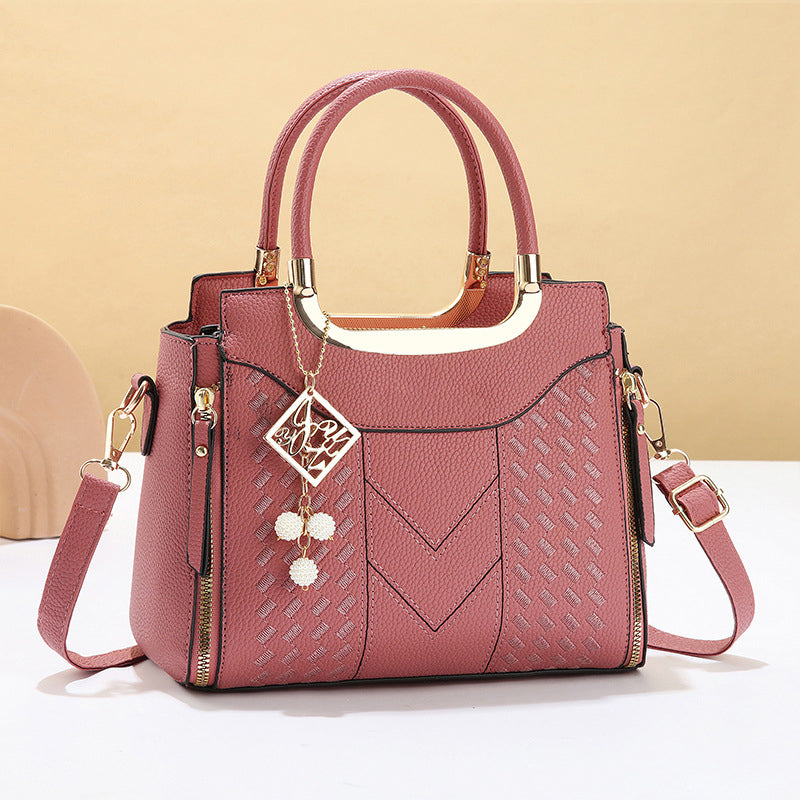 🔥👜 Elegante Damen-Handtasche mit Tragegriff und Schulterriemen🌸