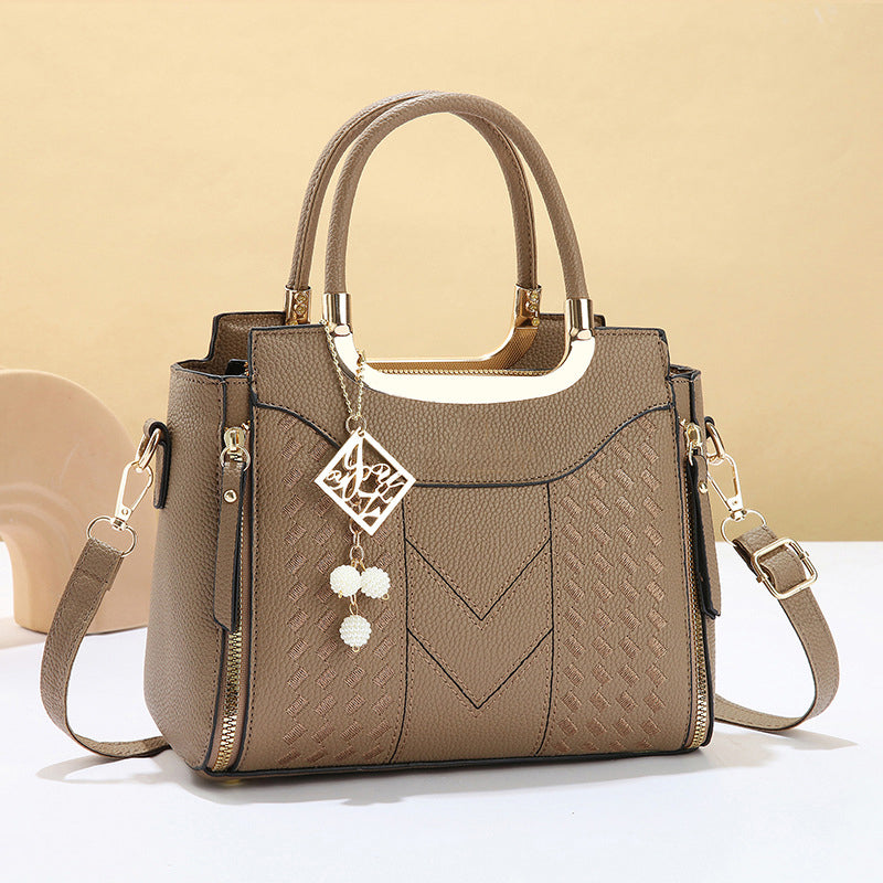 🔥👜 Elegante Damen-Handtasche mit Tragegriff und Schulterriemen🌸