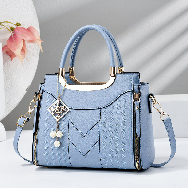🔥👜 Elegante Damen-Handtasche mit Tragegriff und Schulterriemen🌸