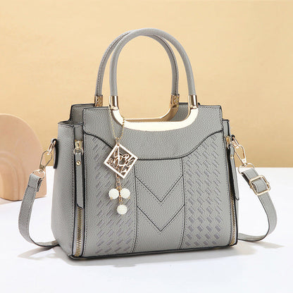 🔥👜 Elegante Damen-Handtasche mit Tragegriff und Schulterriemen🌸