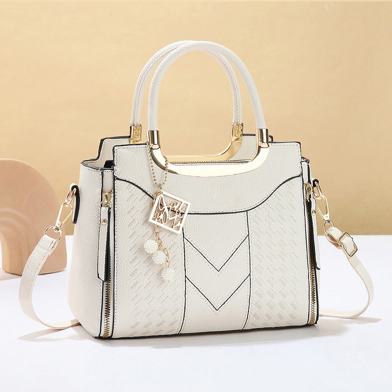 🔥👜 Elegante Damen-Handtasche mit Tragegriff und Schulterriemen🌸