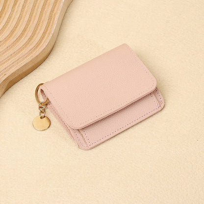 💖1 kaufen, 1 gratis!! ✨RFID-geschützte kurze Geldbörse für Damen, Mini-Kartenetui mit Schlüsselring, Münzfach und Ausweisfach👛