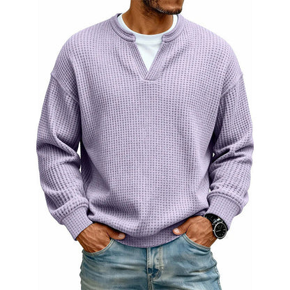 ✨ 50 % RABATT – Damen Waffel-T-Shirt im Layer-Look | Bequemer Alltagsstil mit eleganter Struktur 👚 3