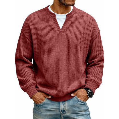 ✨ 50 % RABATT – Damen Waffel-T-Shirt im Layer-Look | Bequemer Alltagsstil mit eleganter Struktur 👚 3