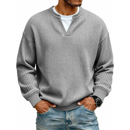 ✨ 50 % RABATT – Damen Waffel-T-Shirt im Layer-Look | Bequemer Alltagsstil mit eleganter Struktur 👚 3