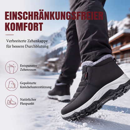 🥾 50 % RABATT | Warme Füße ohne lästiges Schnüren – Winter-Slip-On Boots mit Plüschfutter