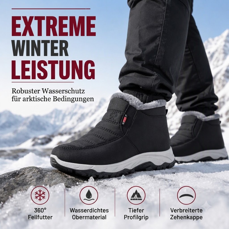 🥾 50 % RABATT | Warme Füße ohne lästiges Schnüren – Winter-Slip-On Boots mit Plüschfutter