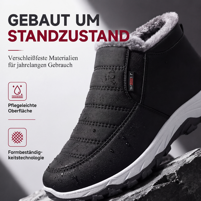 🥾 50 % RABATT | Warme Füße ohne lästiges Schnüren – Winter-Slip-On Boots mit Plüschfutter