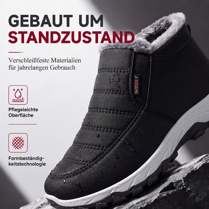 🥾 50 % RABATT | Warme Füße ohne lästiges Schnüren – Winter-Slip-On Boots mit Plüschfutter