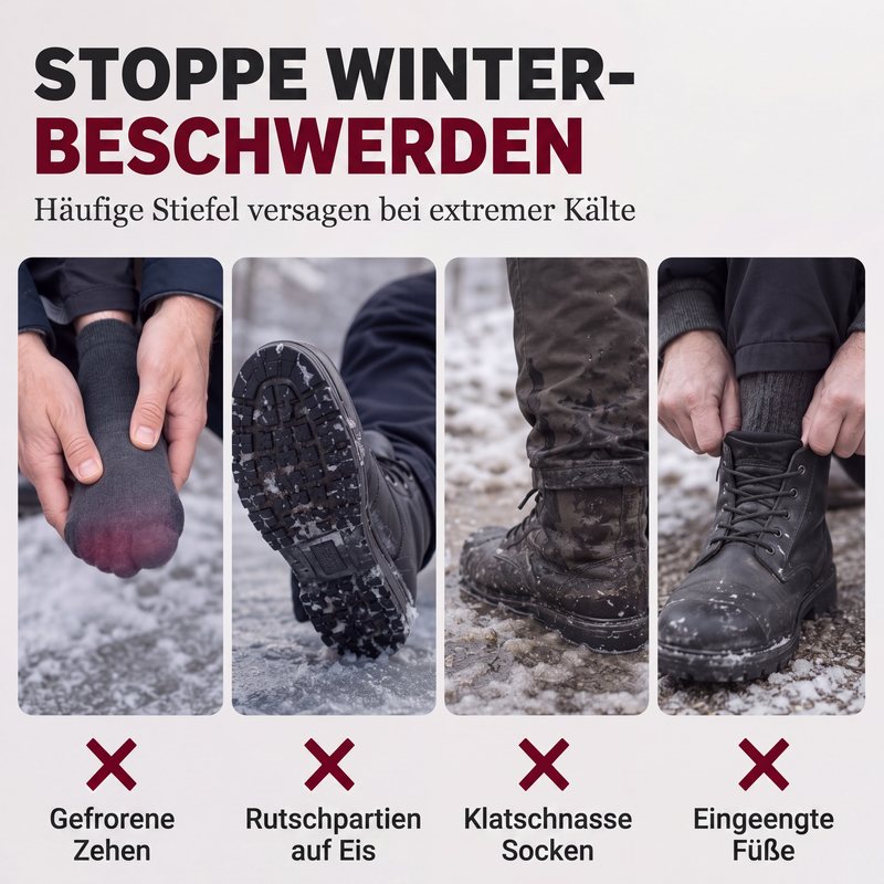 🥾 50 % RABATT | Warme Füße ohne lästiges Schnüren – Winter-Slip-On Boots mit Plüschfutter