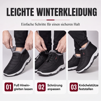 🥾 50 % RABATT | Warme Füße ohne lästiges Schnüren – Winter-Slip-On Boots mit Plüschfutter