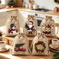 🎄 50% SLEVA! 🎁 Vánoční dárkové pytlíky – vánoční motivy stahovací šňůrka a odolný materiál ✨🎅
