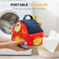 🧸🚜 Interaktivní plyšová farma pro děti – 6 zón pro objevování, roztomilí zvířecí maňásci a přenosný domeček s úložným prostorem – Učte se, hrajte si a rozvíjejte se ✨