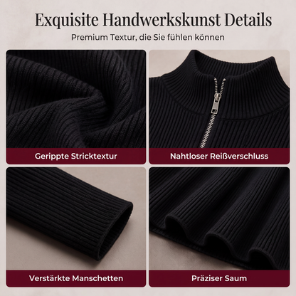 👗  Figurbetonter Komfort & Eleganz – Geripptes Strickkleid