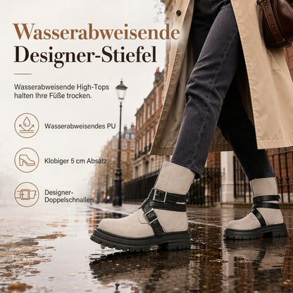 🍂 Komfort trifft Stil – Ihre neuen Lieblings-Boots für jeden Tag! ✨🔥 60% RABATT! 🥾 Damen-Stiefeletten – Rundkappe, Schnallenriemen & Plateau-Blockabsatz