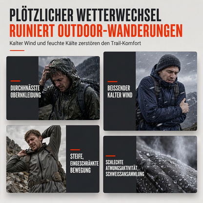🎉✨ Herren-Outdoor-Windjacke mit abnehmbarer Kapuze