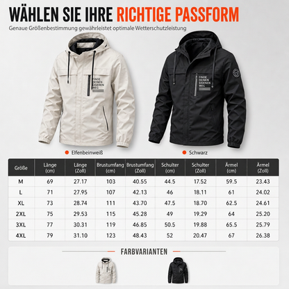 🎉✨ Herren-Outdoor-Windjacke mit abnehmbarer Kapuze