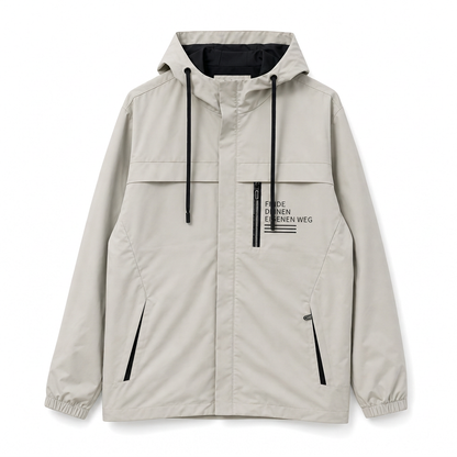 🎉✨ Herren-Outdoor-Windjacke mit abnehmbarer Kapuze