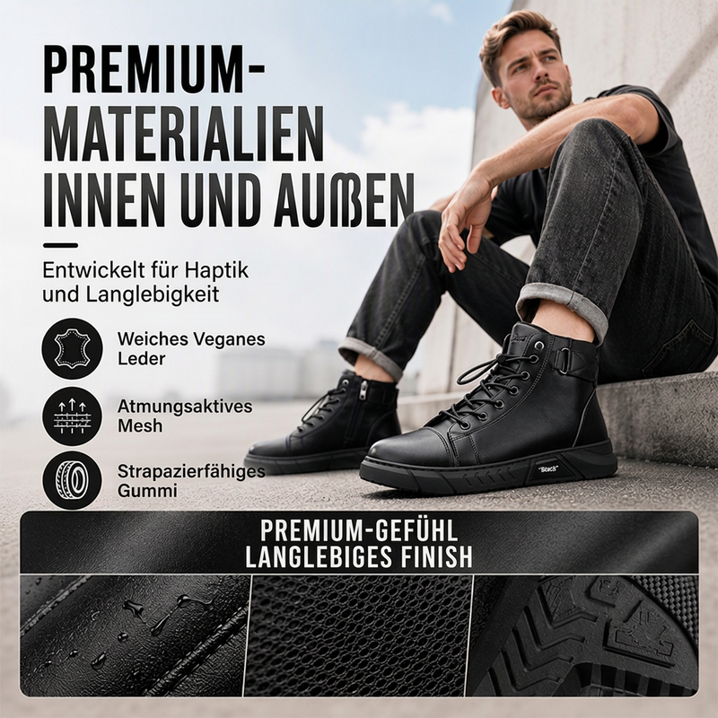 💥 Wasserdichte Kampfstiefel aus echtem Leder für Herren