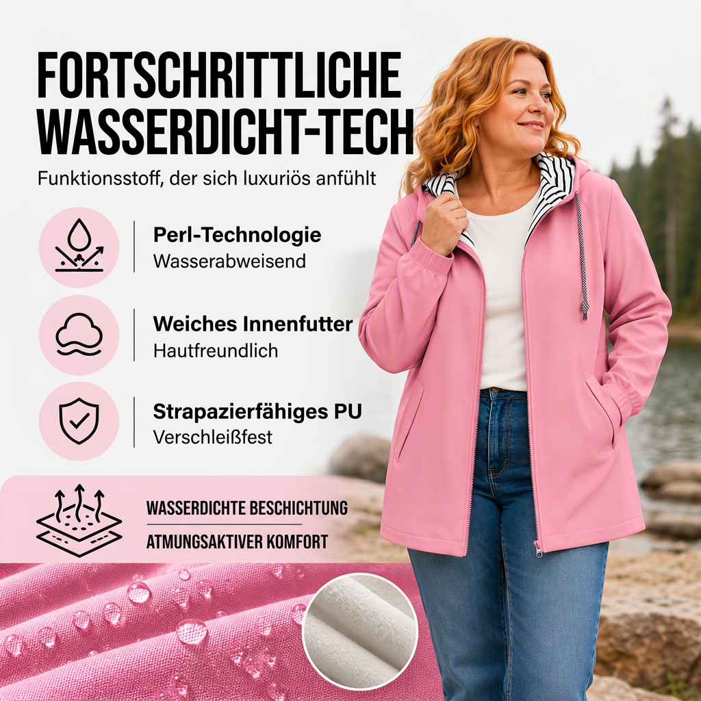 📦 Täglich 500+ Pakete versendet – der Wahnsinn! Wasserdichte Kapuzen-Freizeitjacke für Damen