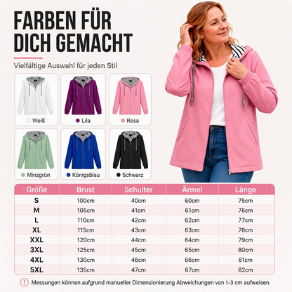 📦 Täglich 500+ Pakete versendet – der Wahnsinn! Wasserdichte Kapuzen-Freizeitjacke für Damen