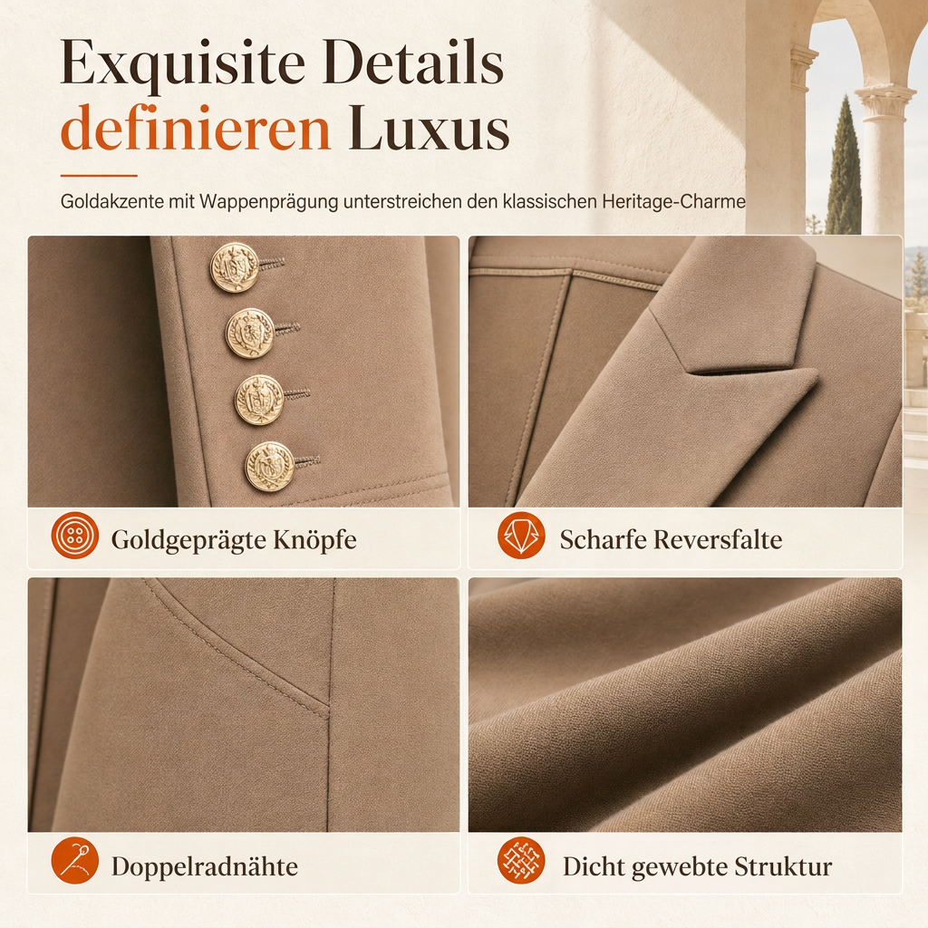 🛍️✨Elegantes herbstliches 2-Teiler-Outfit für Damen mit Retro-Langmantel und schlichter Hose
